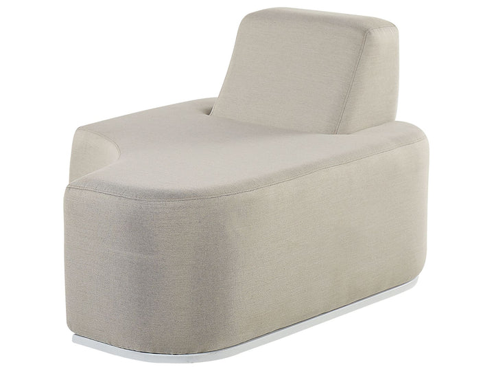 Fabro Garden Lounge Set with Table 2 Seater Modular Light Grey