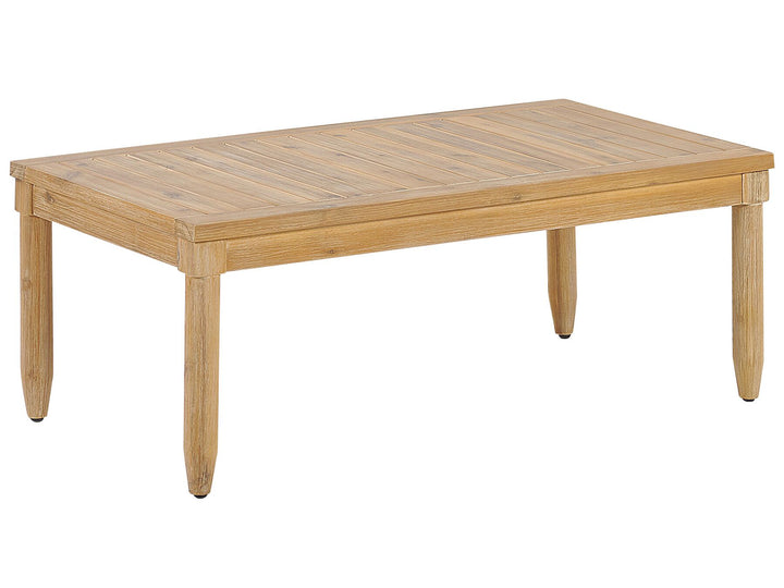 Cremona Garden Lounge Set with Table 4 Seate Right Hand Acacia Wood Off-White