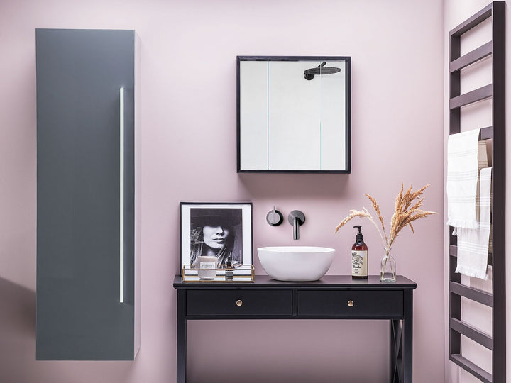 Bathroom Wall Mounted Cabinet 40 cm Grey Mataro