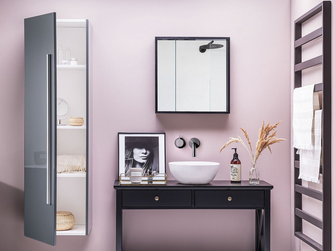 Bathroom Wall Mounted Cabinet 40 cm Grey Mataro