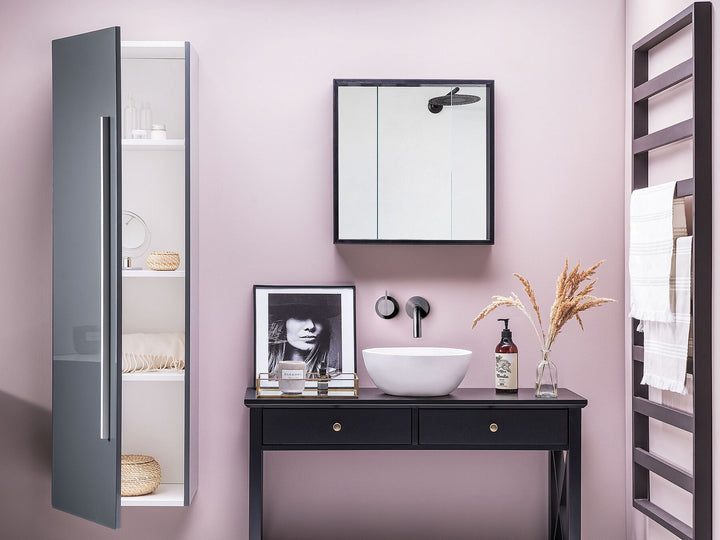 Bathroom Wall Mounted Cabinet 40 cm Grey Mataro