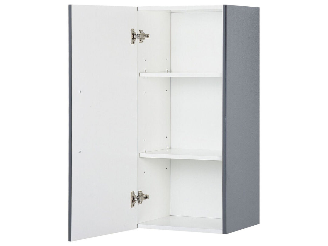 Bathroom Wall Mounted Cabinet 40 cm Grey Bilbao