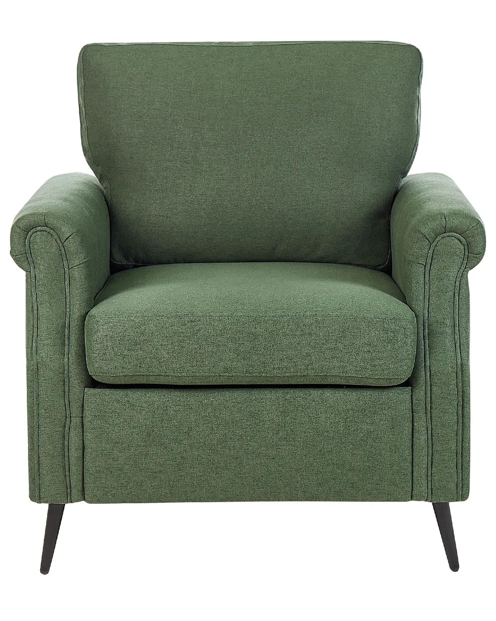 Armchair Fabric Green Almyra