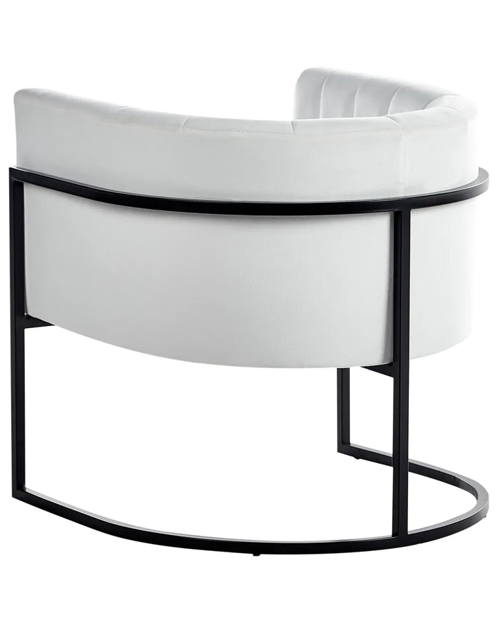 Armchair Velvet White Dziana