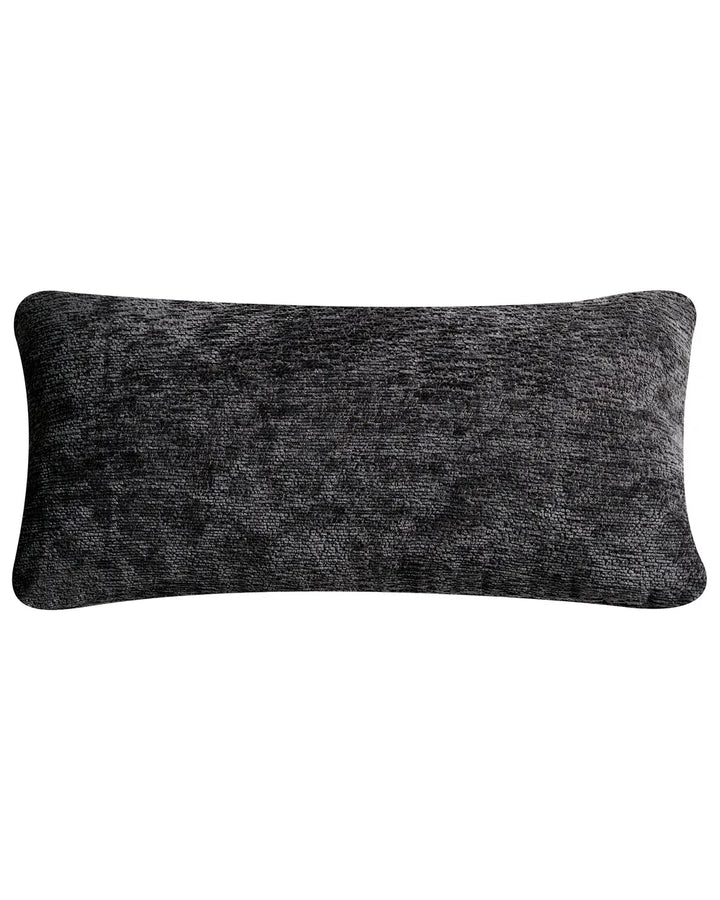 Swivel Armchair with Footstool Chenille Black Draedyn