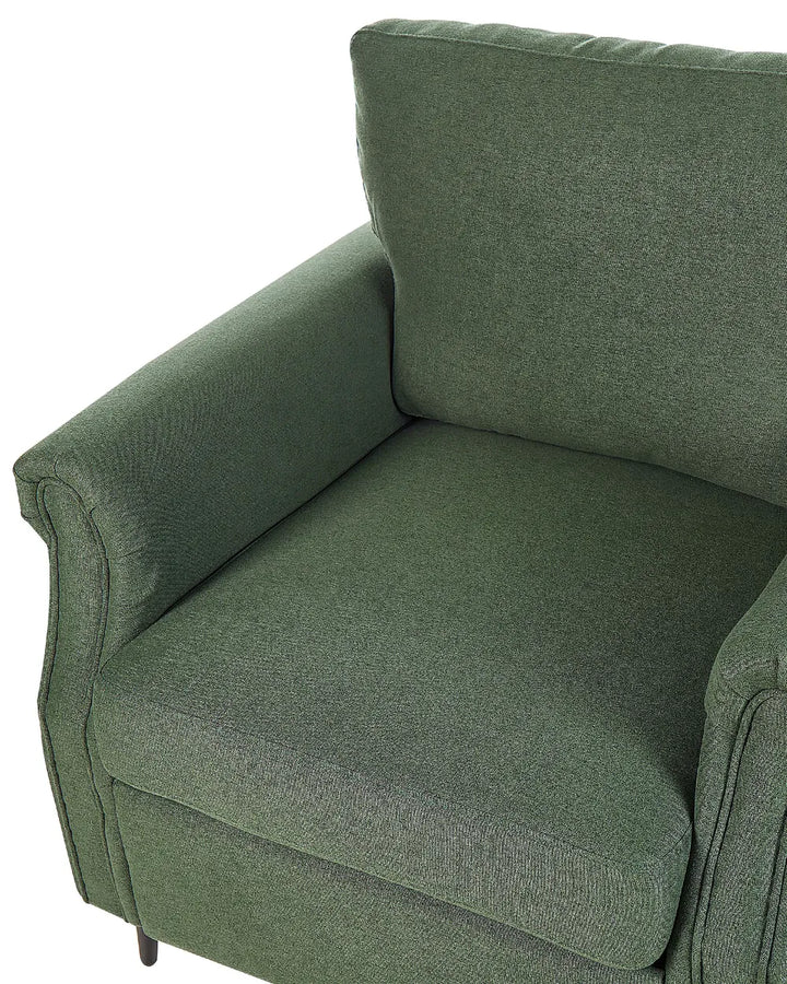 Armchair Fabric Green Almyra