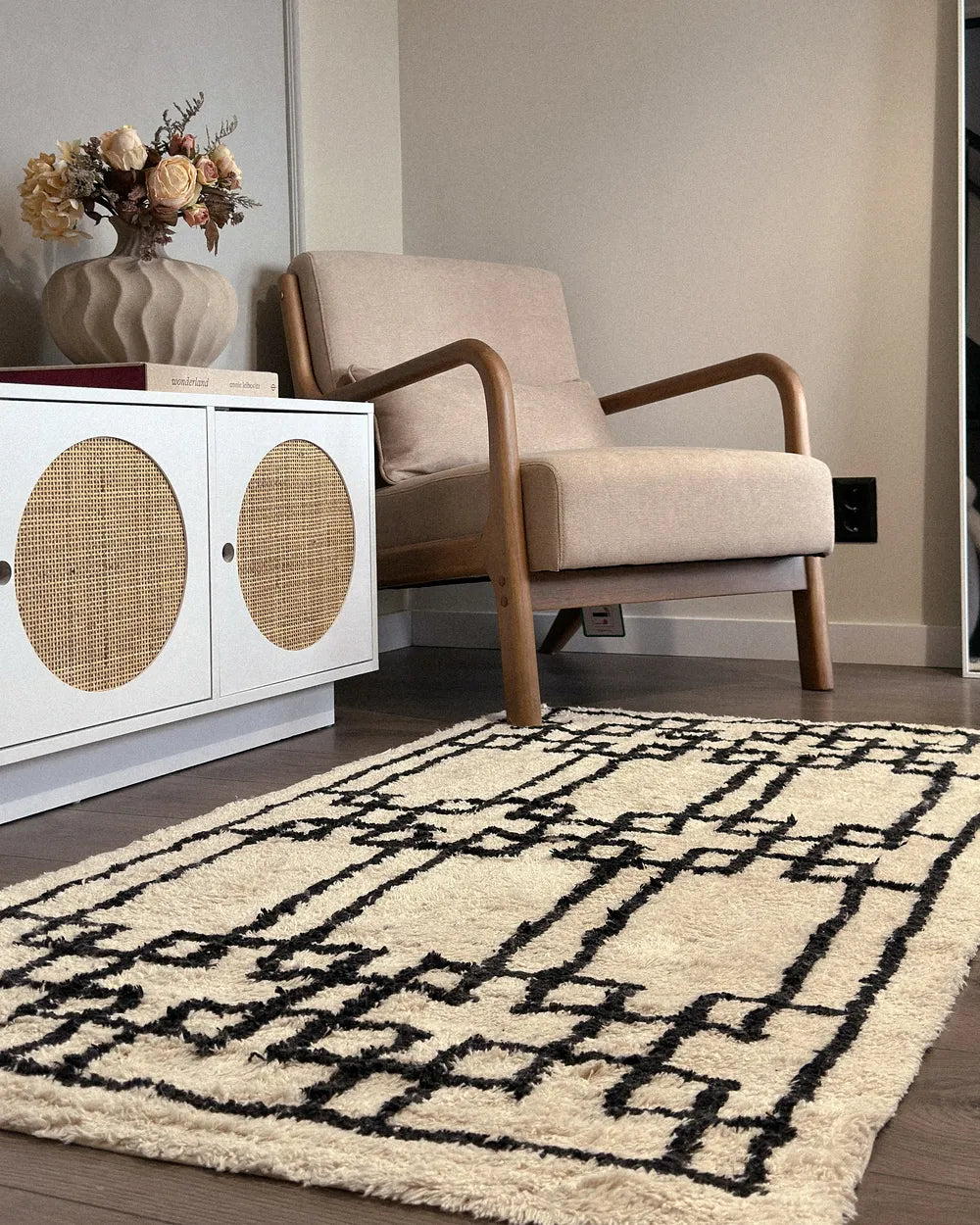 Armchair Fabric Beige Kandyn