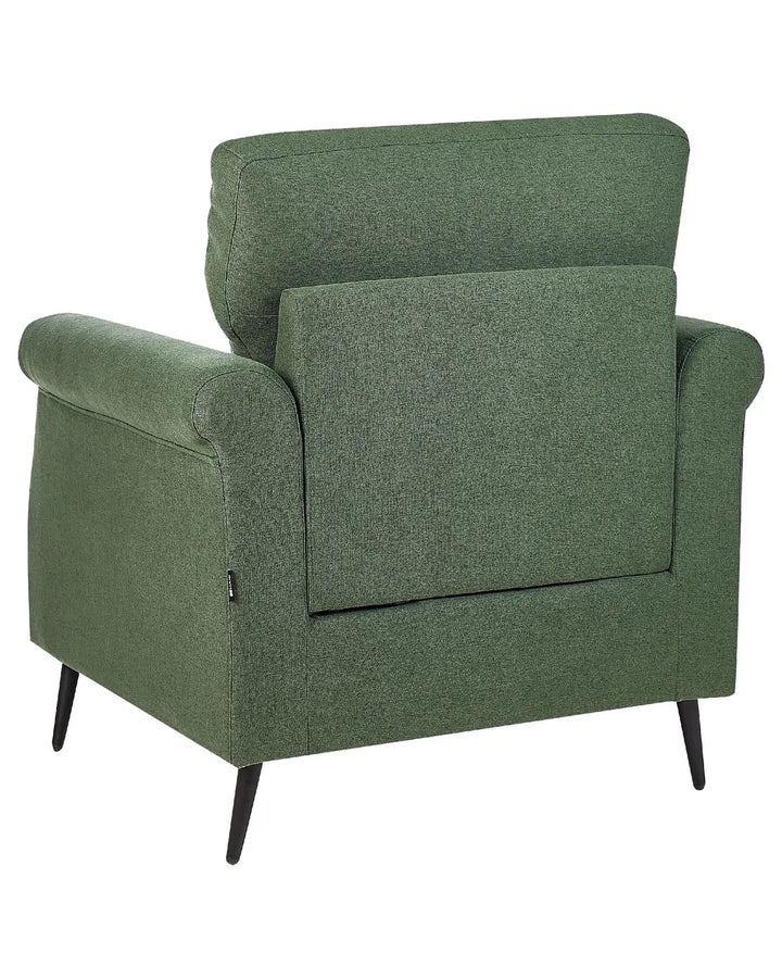 Armchair Fabric Green Almyra