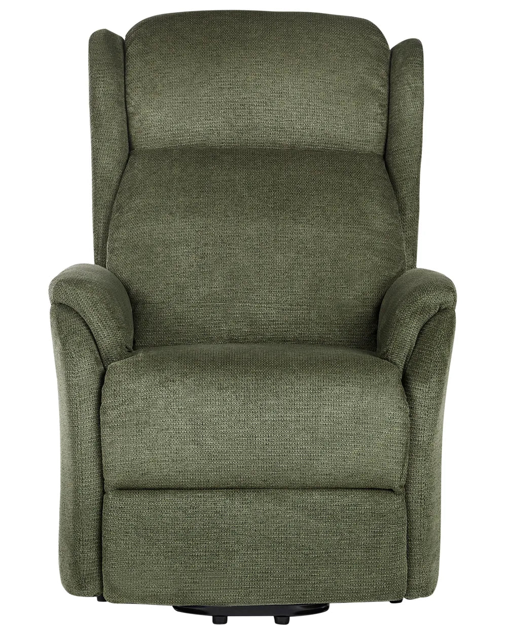 Electric Recliner Chair With Footrest Fabric Green Denison