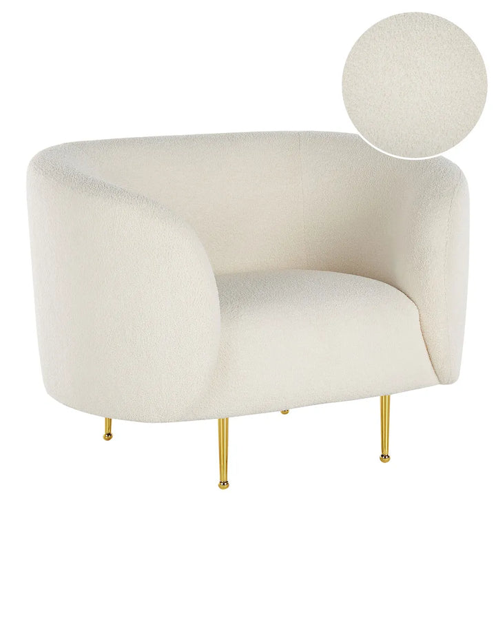 Armchair Boucle White Liora