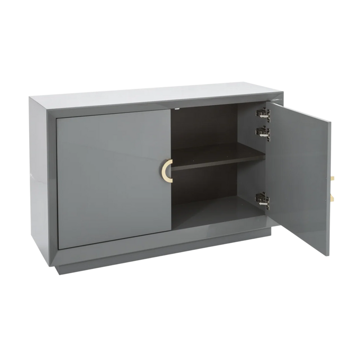 Quartz Stone Grey & Gold Sideboard