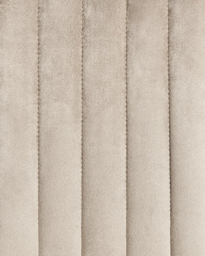 Wingback Chair Velvet Beige Arlena