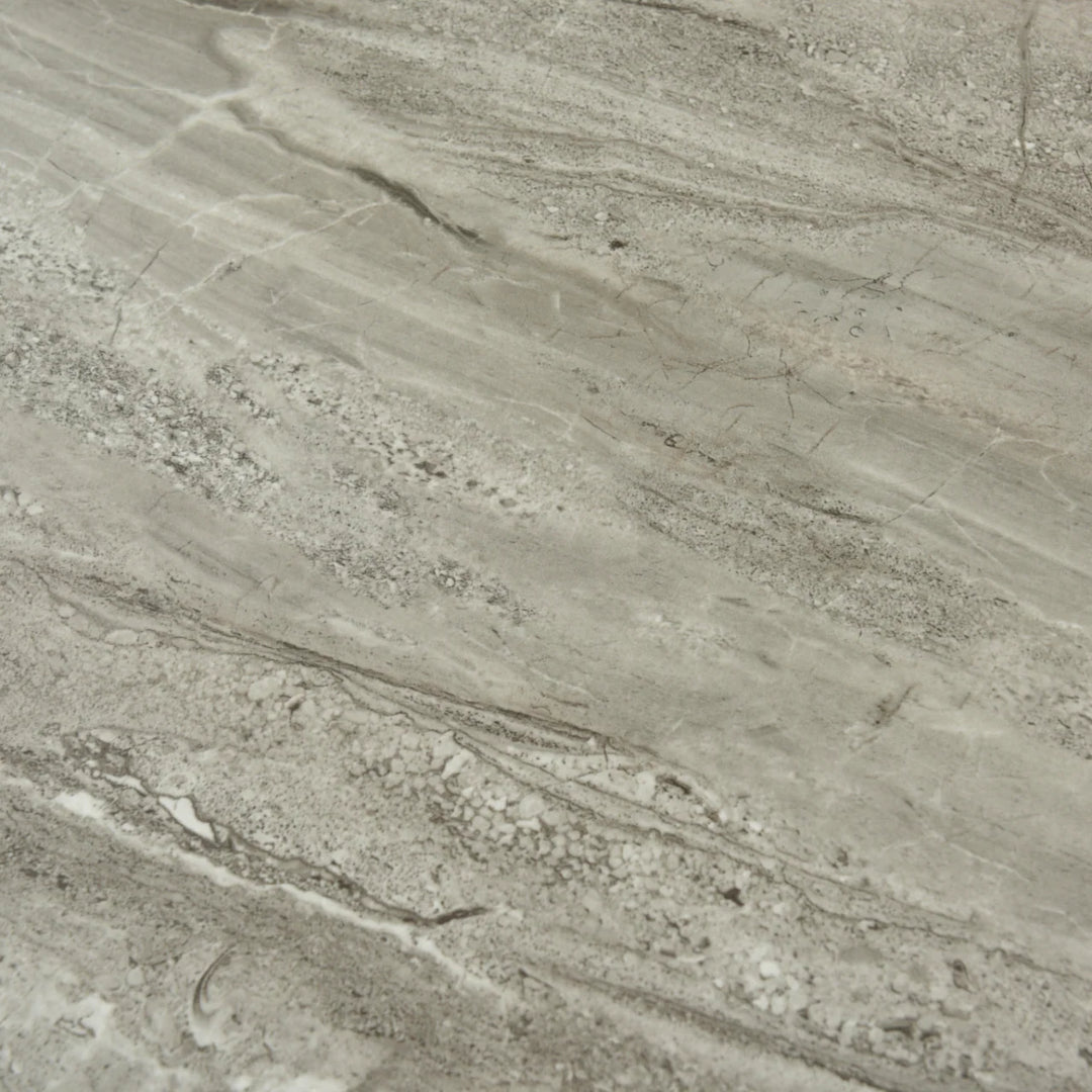 Willow Walnut Brown Wood & Grey Marble TV Unit