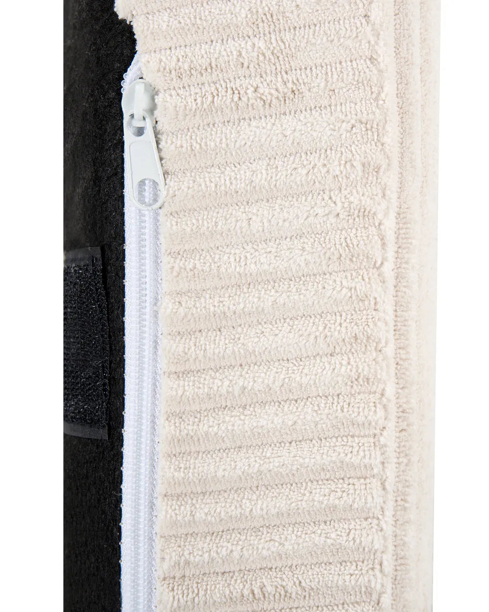 Wingback Chair Corduroy Light Beige Blerton