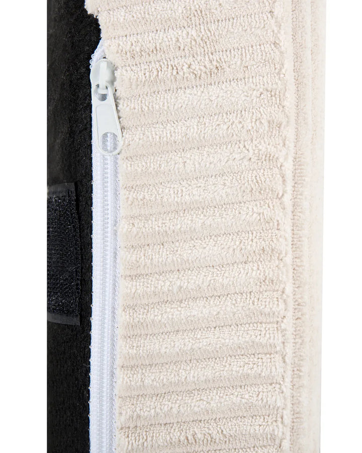 Wingback Chair Corduroy Light Beige Blerton