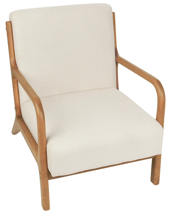 Armchair Fabric Light Beige Kandyn