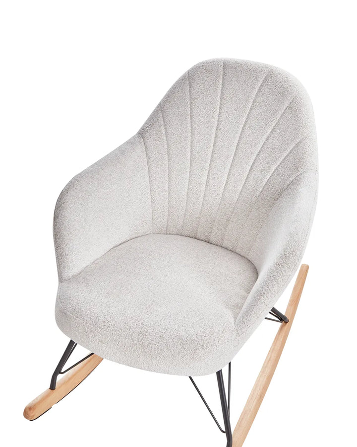 Rocking Chair Fabric Off-White Byanka