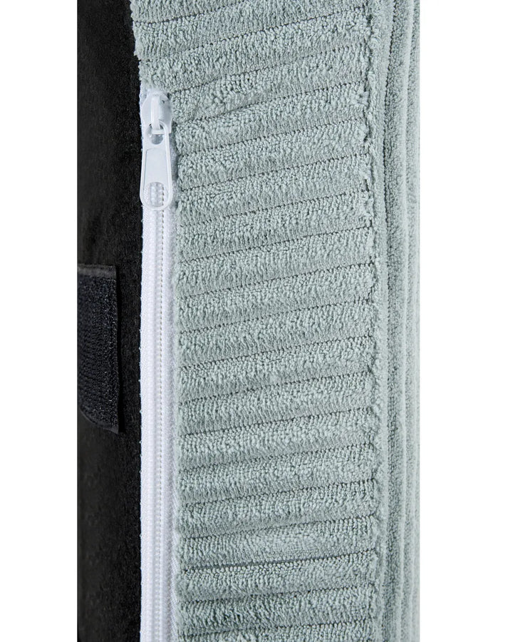 Wingback Chair Corduroy Light Blue Blerton