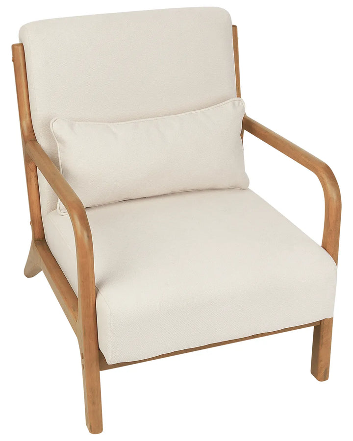 Armchair Fabric Light Beige Kandyn