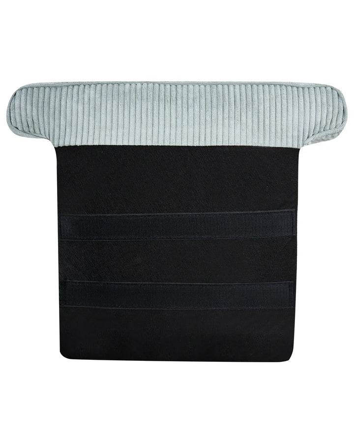 Wingback Chair Corduroy Light Blue Blerton