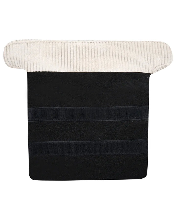 Wingback Chair Corduroy Light Beige Blerton