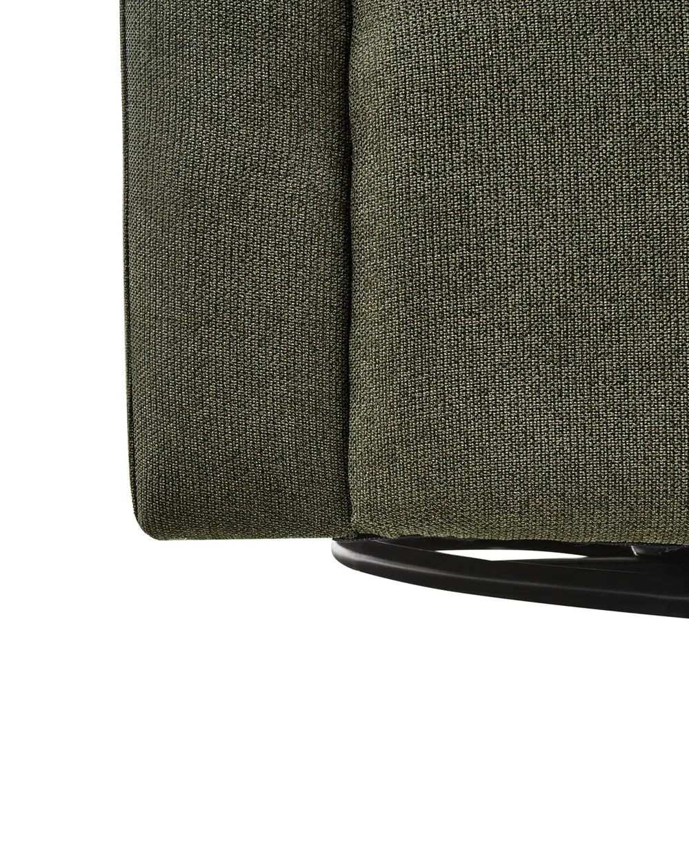 Swivel Armchair Fabric Dark Green Merren
