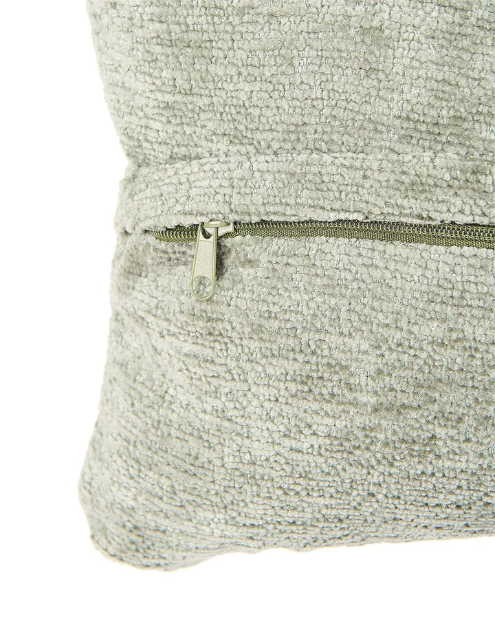 Swivel Armchair with Footstool Chenille Light Green Draedyn