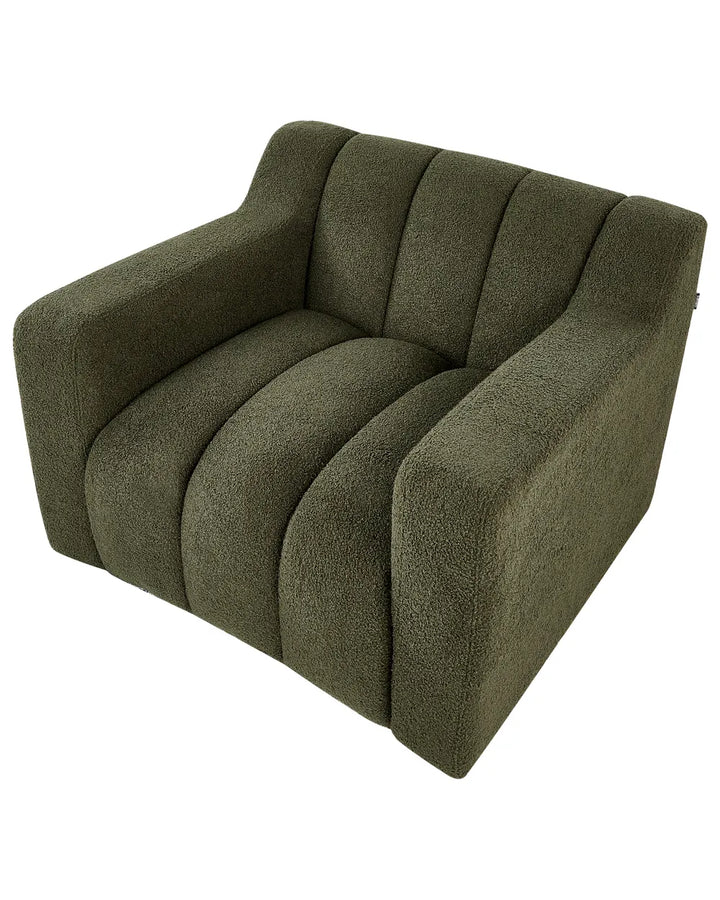 Armchair Boucle Dark Green Nieve