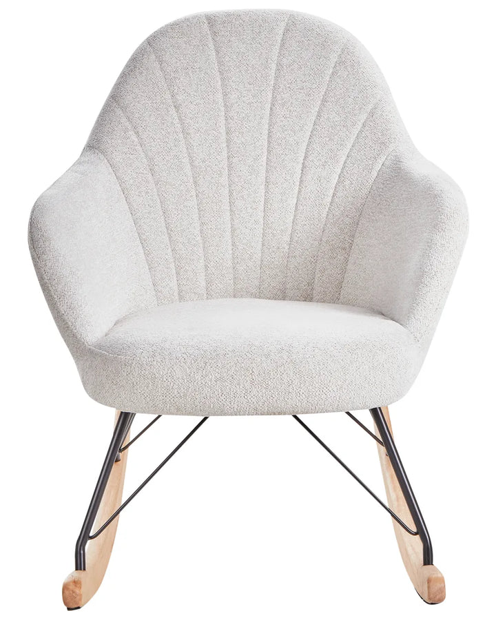 Rocking Chair Fabric Off-White Byanka