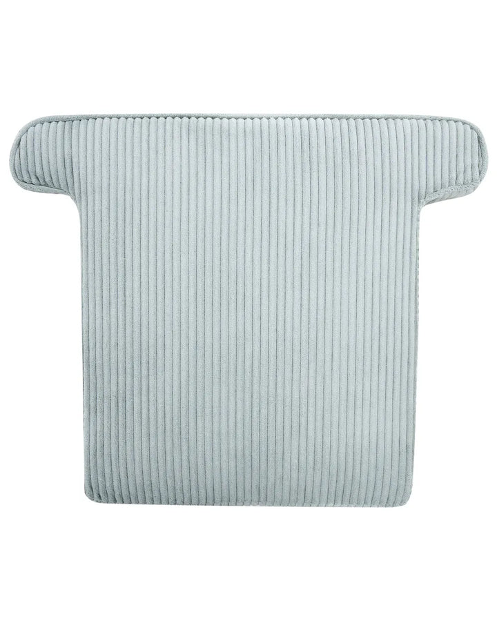 Wingback Chair Corduroy Light Blue Blerton