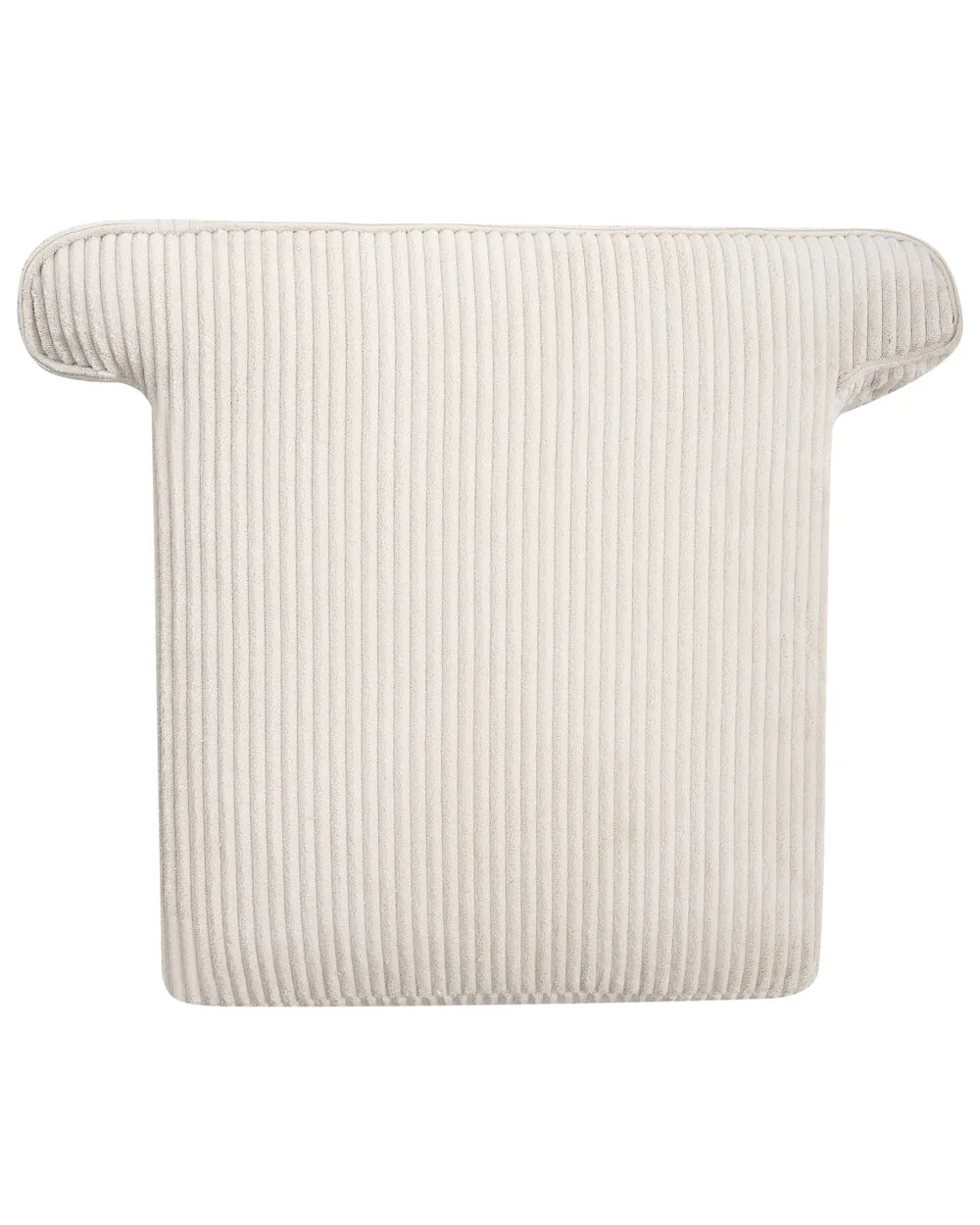 Wingback Chair Corduroy Light Beige Blerton