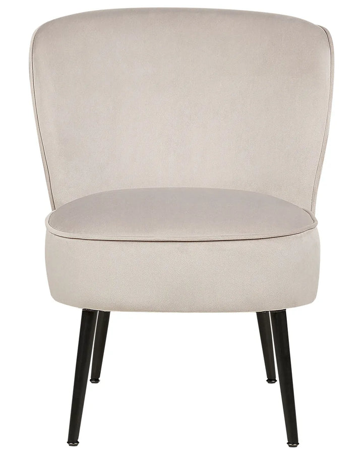 Armchair Velvet Taupe Sharolynn
