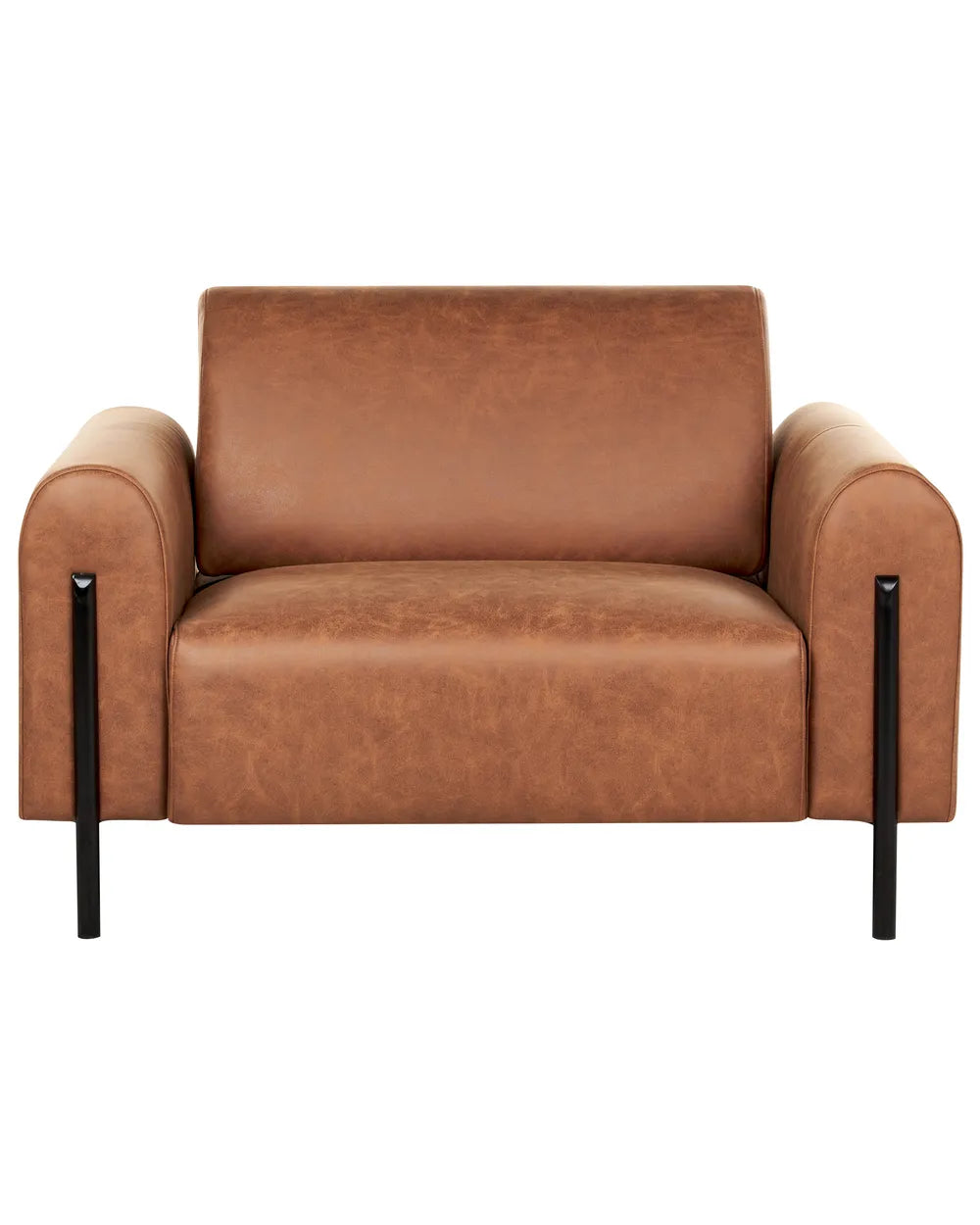 Armchair Fabric Golden Brown Cheylee
