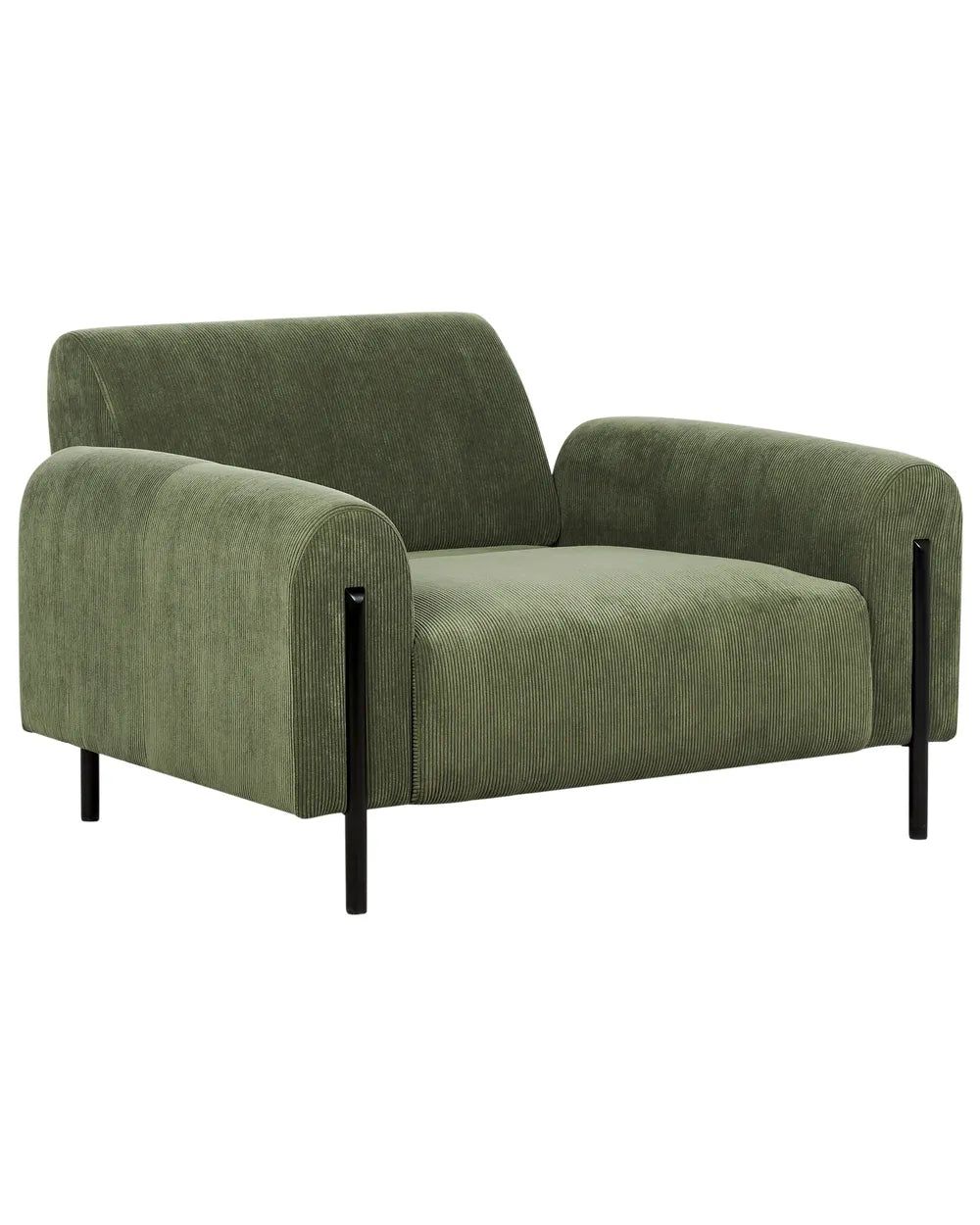 Armchair Corduroy Olive Green Cheylee