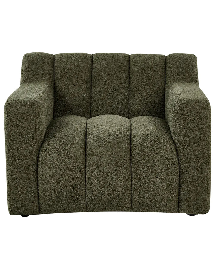 Armchair Boucle Dark Green Nieve