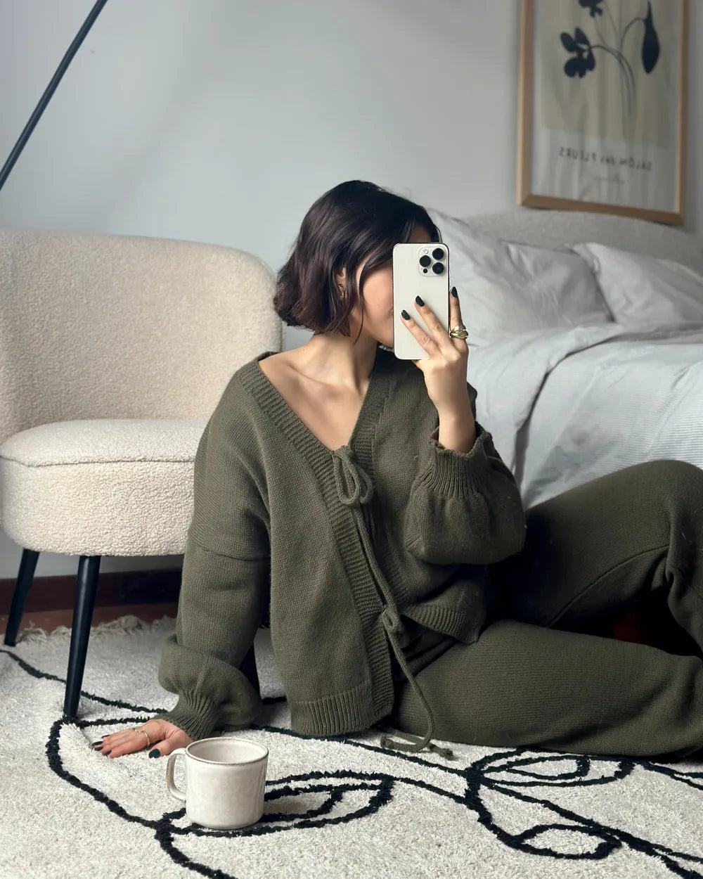 Armchair Velvet Taupe Sharolynn