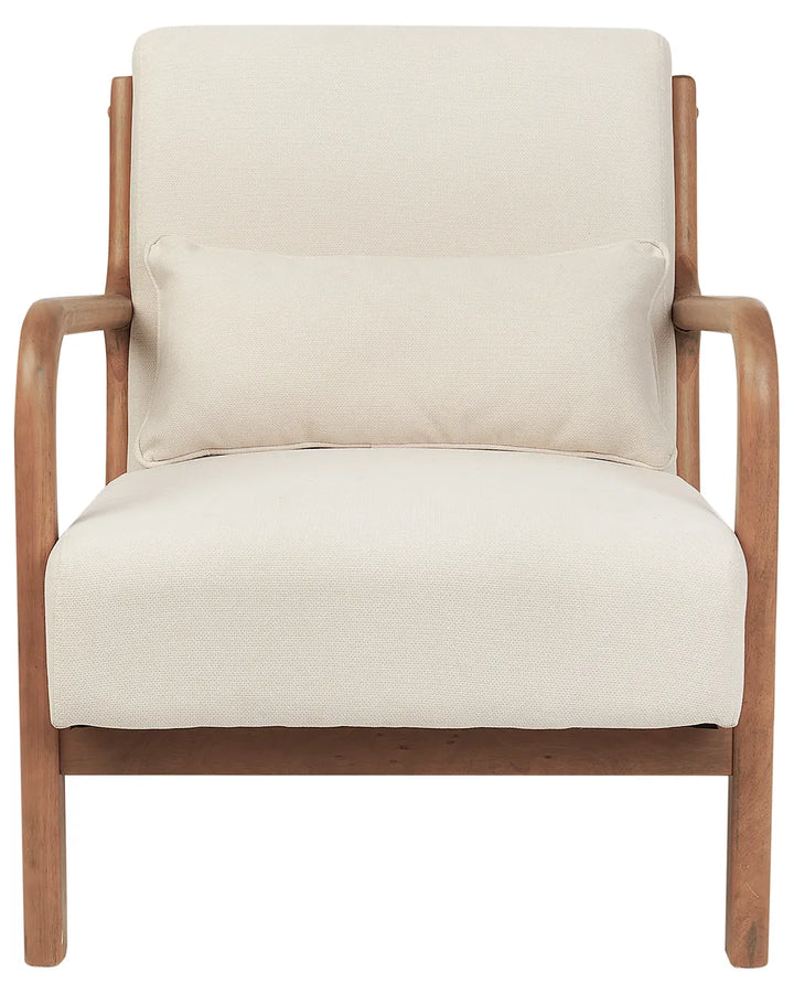 Armchair Fabric Light Beige Kandyn