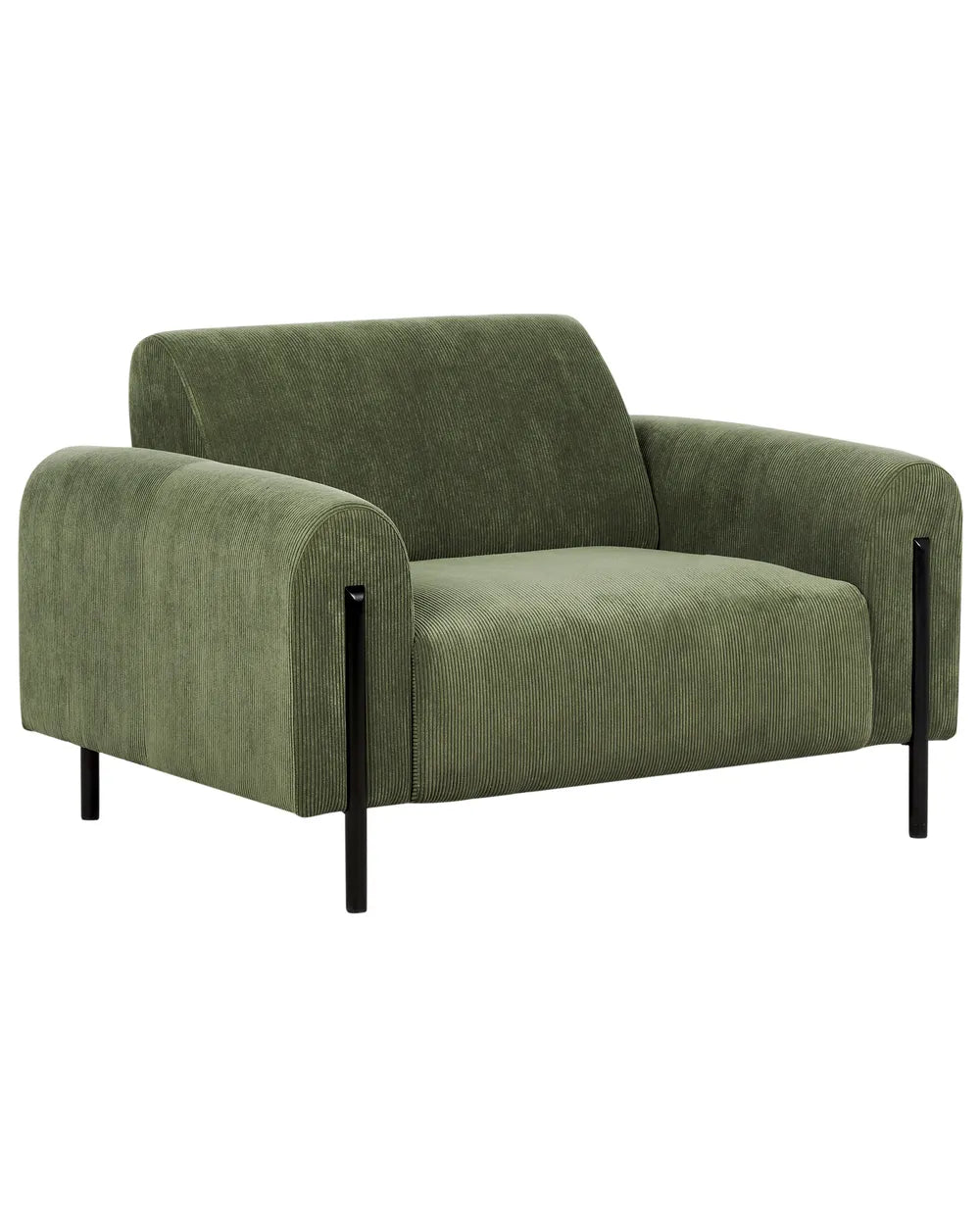 Armchair Corduroy Olive Green Cheylee