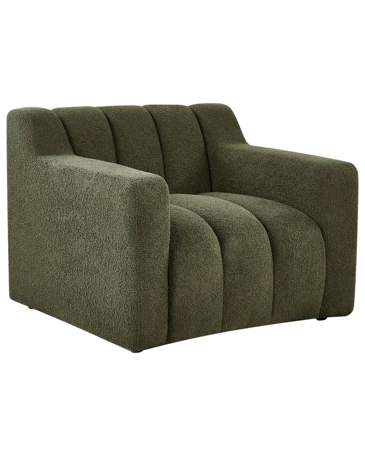 Armchair Boucle Dark Green Nieve