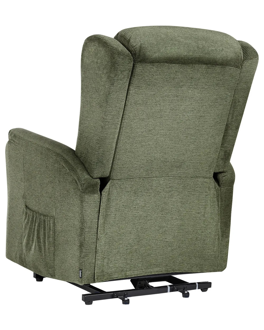 Electric Recliner Chair With Footrest Fabric Green Denison