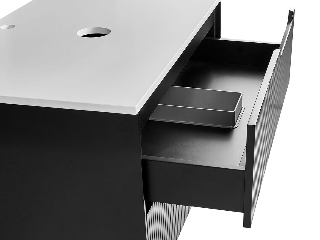 Wall Mounted Washbasin Cabinet 60 cm Black Quintela