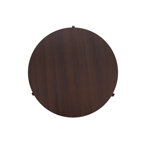 Halo Espresso Brown Wood Round Coffee Table
