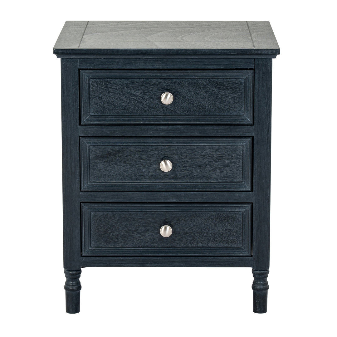 Contour Collection 3 Drawer Side Table