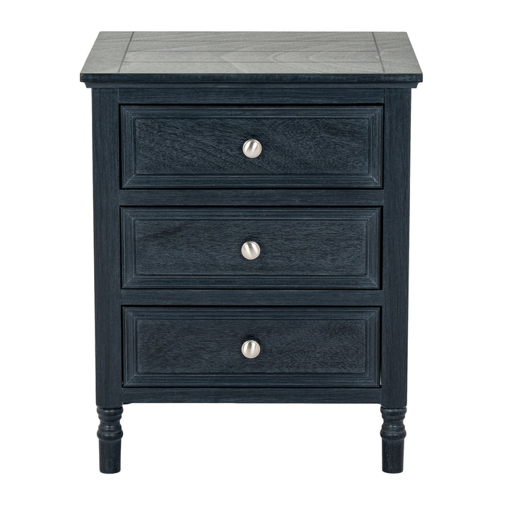 Contour Collection 3 Drawer Side Table