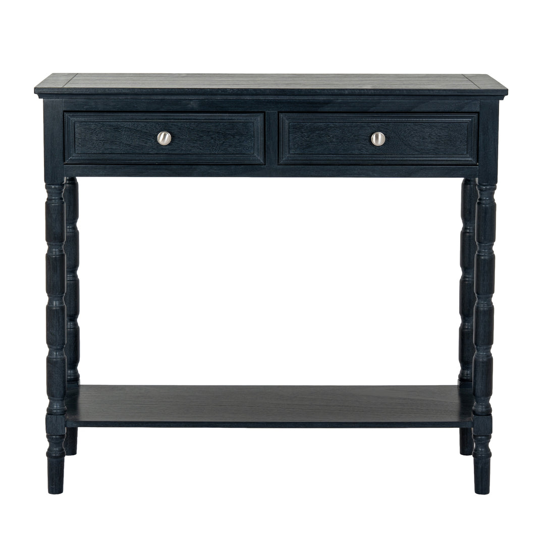 Contour Collection 2 Drawer Black Console