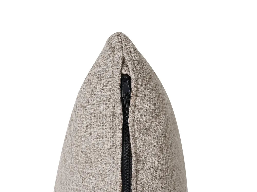 Sofa Bed 3 Seater Fabric Beige Hildi