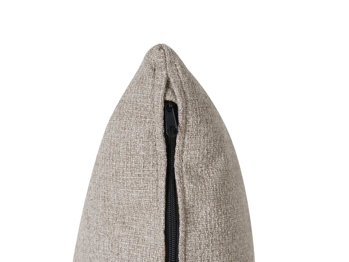 Sofa Bed 3 Seater Fabric Beige Hildi