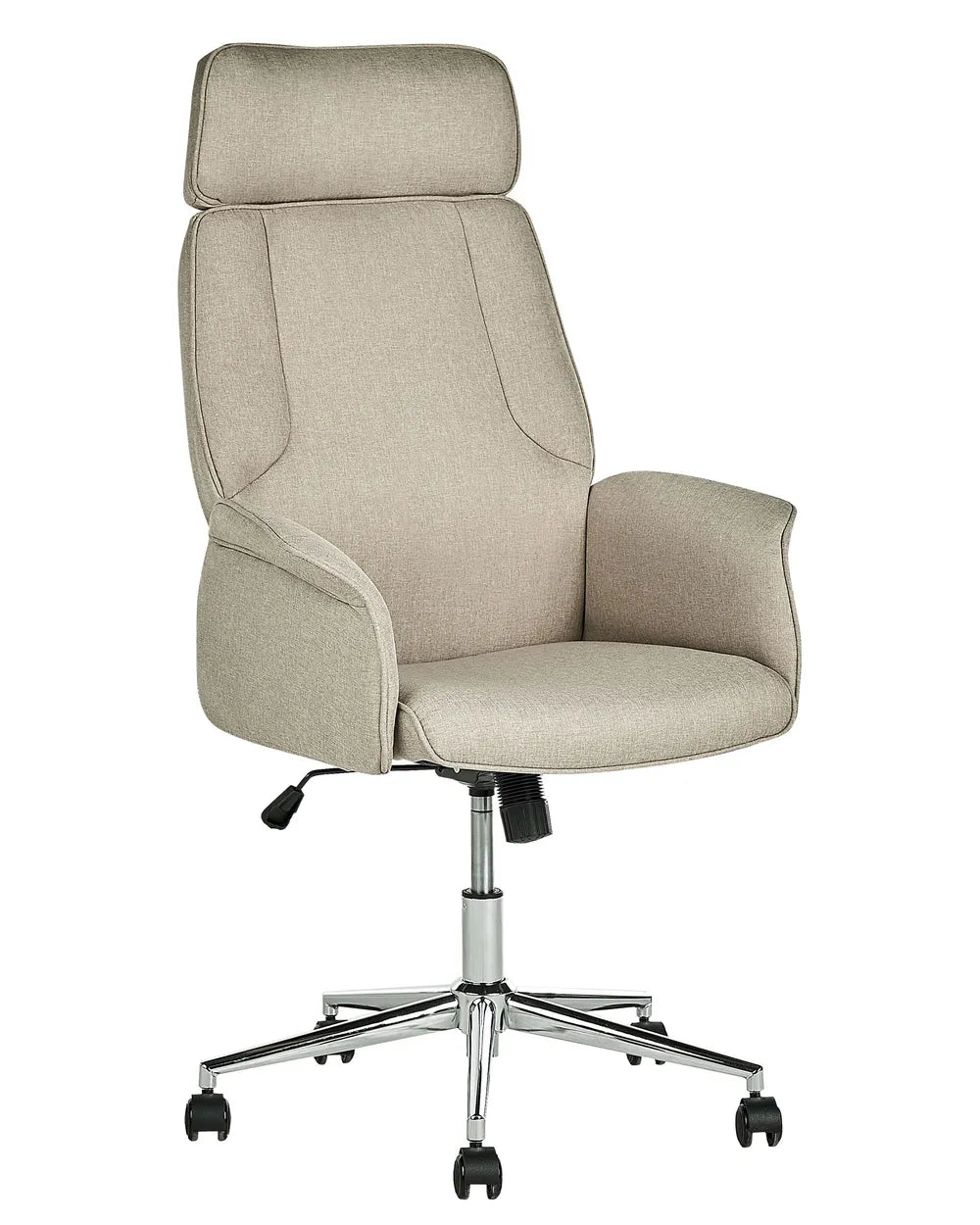 Office Chair Beige with Smooth Rolling Castors Katrein