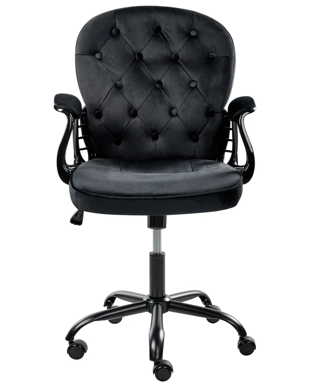 Desk Chair Velvet Black Neeya