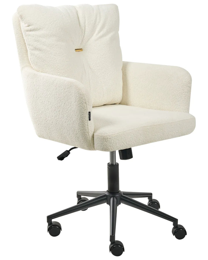 Desk Chair Boucle Off-White Brionni